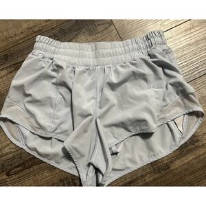 Lululemon Hotty Hot Short II  4" Size 6 Blue  Lined Shorts Athletic Gym